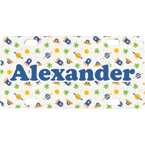Custom Boy's Space Themed Mini/Bicycle License Plate (Personalized)