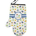 Boy's Space Themed Left Oven Mitt (Personalized)
