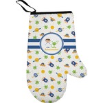 Boy's Space Themed Right Oven Mitt (Personalized)