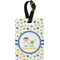 Boy's Space Themed Plastic Luggage Tag - Rectangular w/ Name or Text