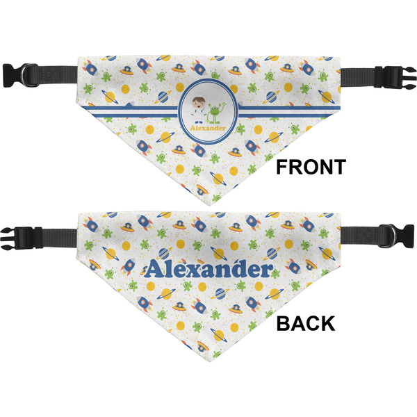 Boy's Space Themed Pet Bandana Approval