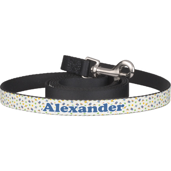 Custom Boy's Space Themed Dog Leash (Personalized)