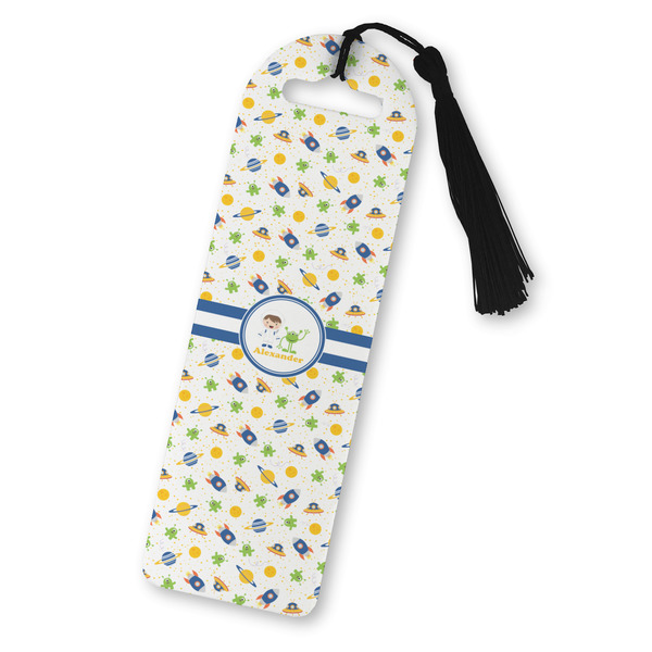 Custom Boy's Space Themed Plastic Bookmark (Personalized)