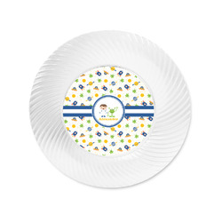 Boy's Space Themed Plastic Party Appetizer & Dessert Plates - 6" (Personalized)