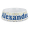 Boy's Space Themed Plastic Dog Bowl - Large (Personalized)