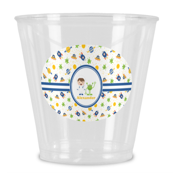 Custom Boy's Space Themed Plastic Shot Glass (Personalized)