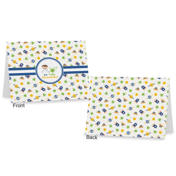 Boy's Space Themed Postcard - Front and Back