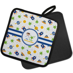 Boy's Space Themed Pot Holder w/ Name or Text