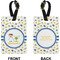 Boy's Space Themed Rectangle Luggage Tag (Front + Back)