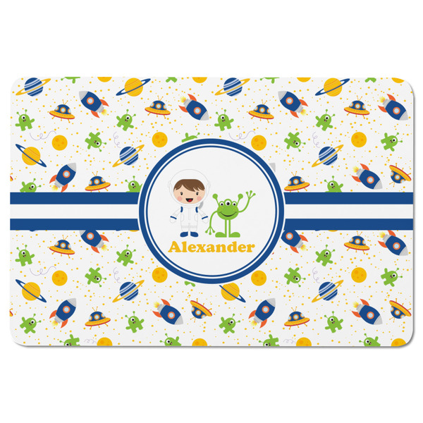 Boy's Space Themed Rectangular Fridge Magnet - FRONT