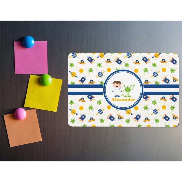 Boy's Space Themed Rectangular Fridge Magnet - LIFESTYLE