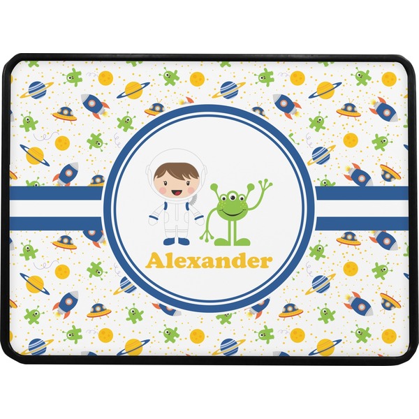 Boy's Space Themed Rectangular Trailer Hitch Cover (Personalized)