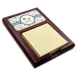 Boy's Space Themed Red Mahogany Sticky Note Holder (Personalized)