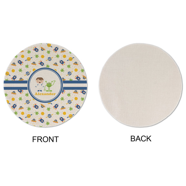 Boy's Space Themed Round Linen Placemats - APPROVAL (single sided)