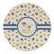 Boy's Space Themed Round Linen Placemat (Personalized)