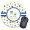 Boy's Space Themed Round Mouse Pad (Personalized)