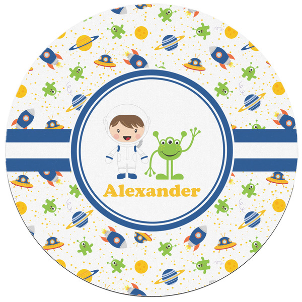 Boy's Space Themed Round Mousepad - APPROVAL