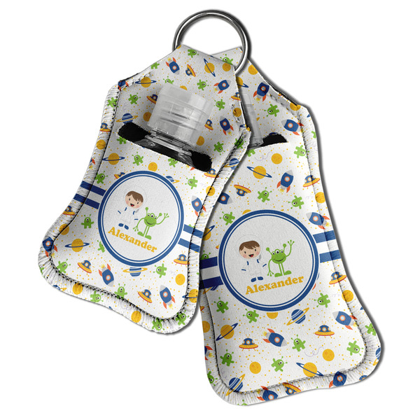 Boy's Space Themed Sanitizer Holder Keychain - Both in Case (PARENT)