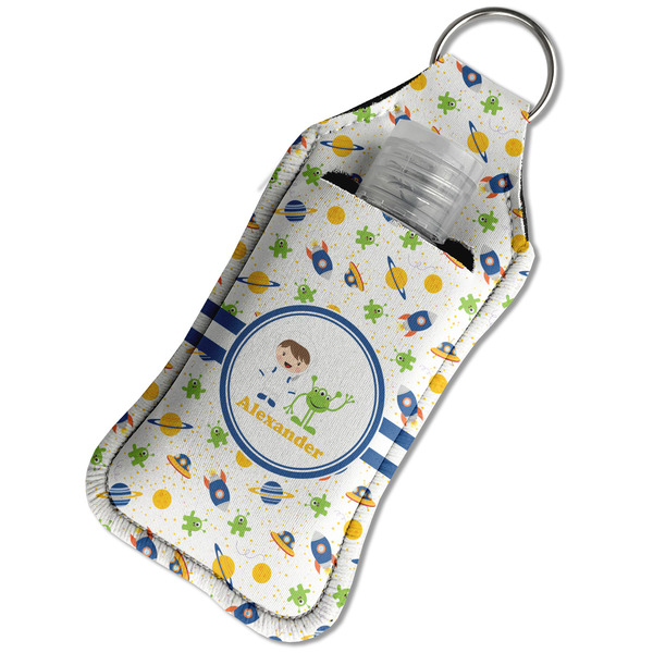 Boy's Space Themed Sanitizer Holder Keychain - Large in Case