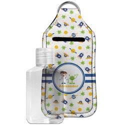 Boy's Space Themed Hand Sanitizer & Keychain Holder - Large (Personalized)