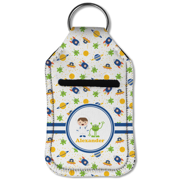 Boy's Space Themed Sanitizer Holder Keychain - Small (Front Flat)