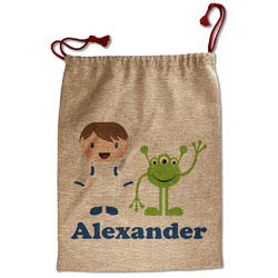 Boy's Space Themed Santa Sack - Front (Personalized)