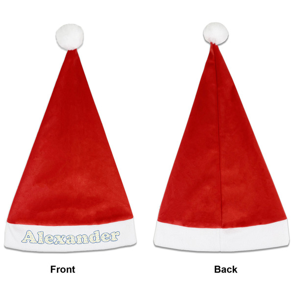 Boy's Space Themed Santa Hats - Front and Back (Single Print) APPROVAL