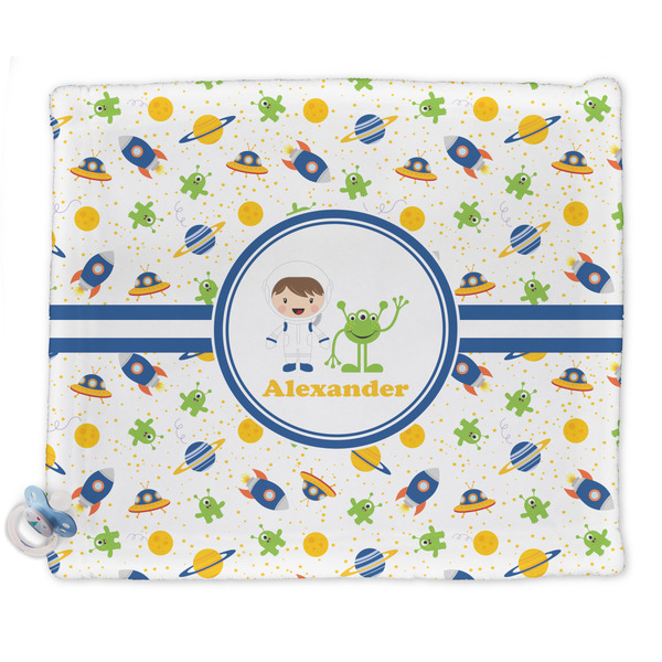 Custom Boy's Space Themed Security Blanket - Single Sided (Personalized)