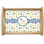 Boy's Space Themed Natural Wooden Tray - Small (Personalized)