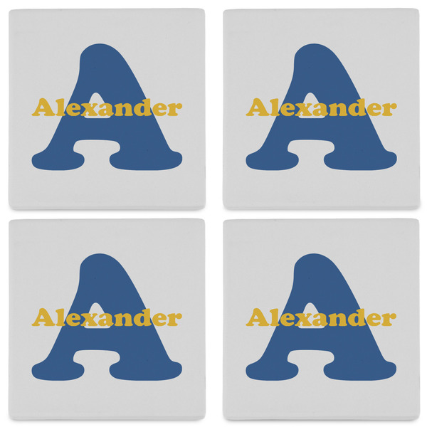 Boy's Space Themed Set of 4 Sandstone Coasters - See All 4 View