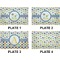 Boy's Space Themed Set of Rectangular Dinner Plates (Approval)