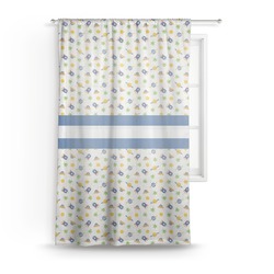 Boy's Space Themed Sheer Curtain - 50"x84" (Personalized)