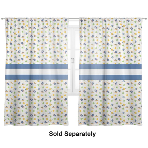 Boy's Space Themed Sheer Curtains