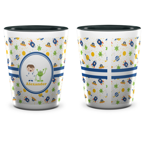Boy's Space Themed Shot Glass - Two Tone - APPROVAL
