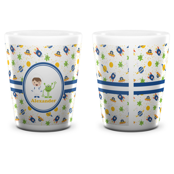 Boy's Space Themed Shot Glass - White - APPROVAL