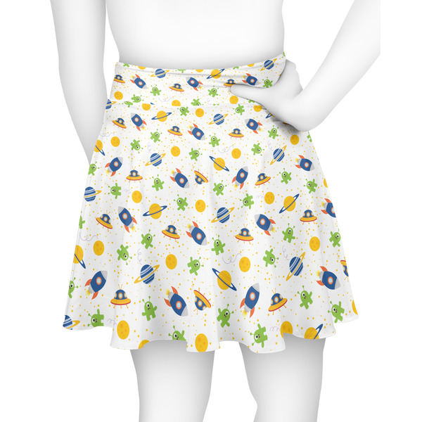 Boy's Space Themed Skater Skirt - Back
