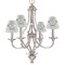 Boy's Space Themed Small Chandelier Shade - LIFESTYLE (on chandelier)