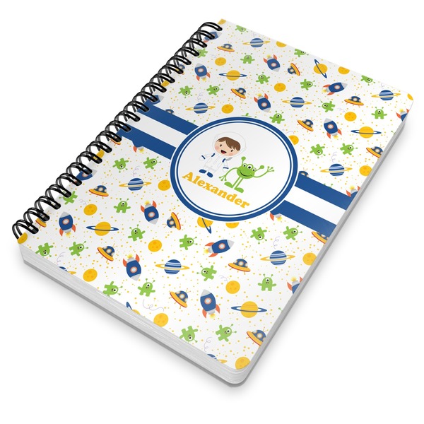 Boy's Space Themed Spiral Journal 7 x 10 - Main
