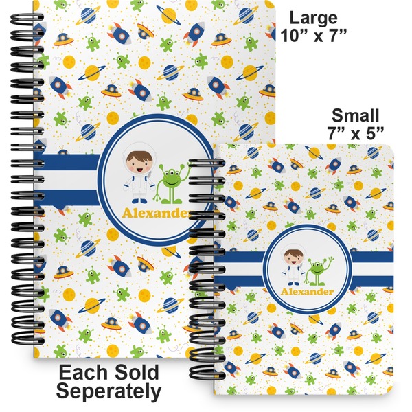 Boy's Space Themed Spiral Journal - Comparison
