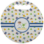Boy's Space Themed Stadium Cushion (Round) (Personalized)