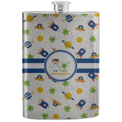 Boy's Space Themed Stainless Steel Flask (Personalized)