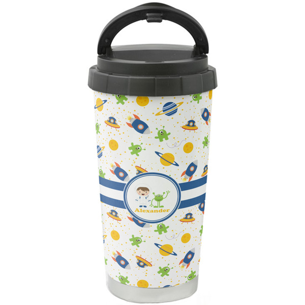 Custom Boy's Space Themed Stainless Steel Coffee Tumbler (Personalized)