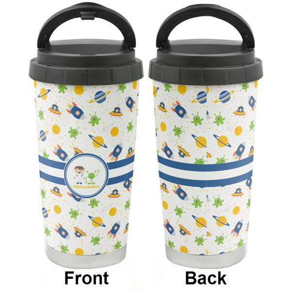 Boy's Space Themed Stainless Steel Travel Cup - Apvl