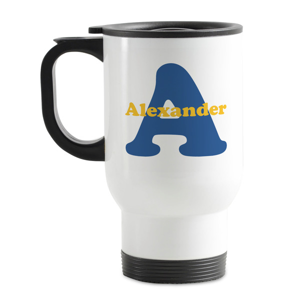 Custom Boy's Space Themed Stainless Steel Travel Mug with Handle