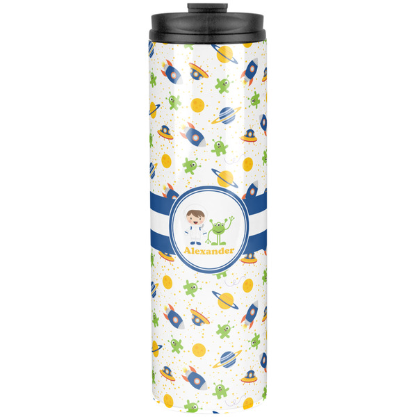 Custom Boy's Space Themed Stainless Steel Skinny Tumbler - 20 oz (Personalized)