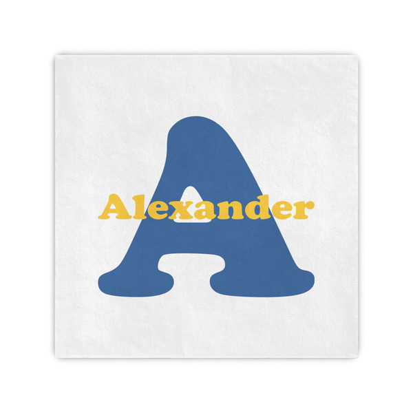 Custom Boy's Space Themed Cocktail Napkins (Personalized)