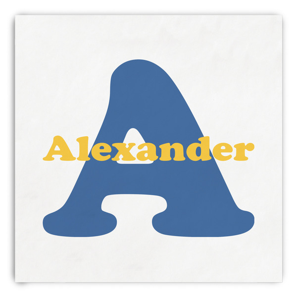 Custom Boy's Space Themed Paper Dinner Napkins (Personalized)