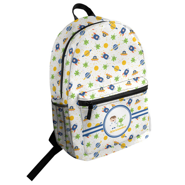 Custom Boy's Space Themed Student Backpack (Personalized)