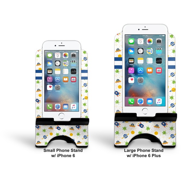 Boy's Space Themed Stylized Phone Stand - Comparison