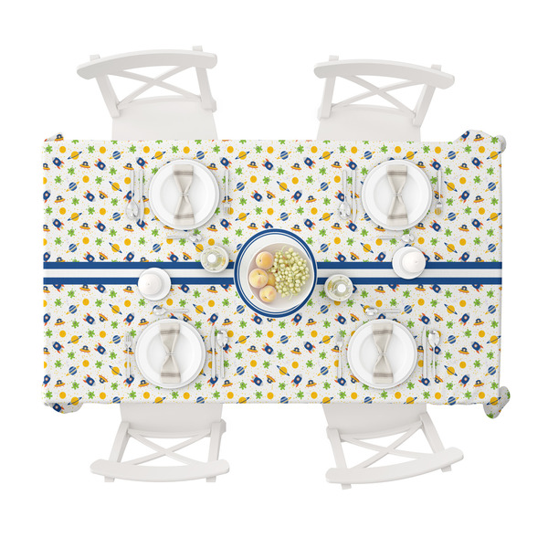 Boy's Space Themed Tablecloths (58"x102") - TOP VIEW